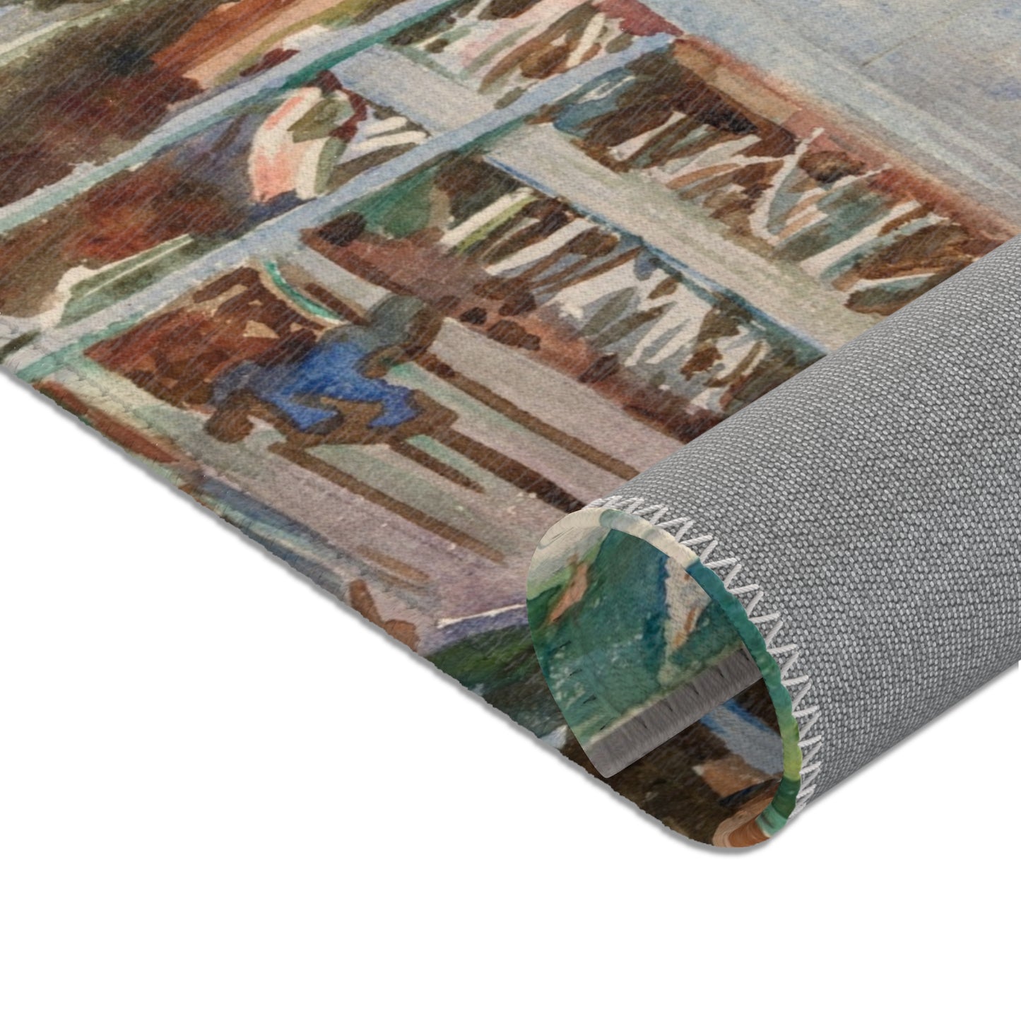 John Singer Sargent - Woodsheds, Tyrol | Area Rug