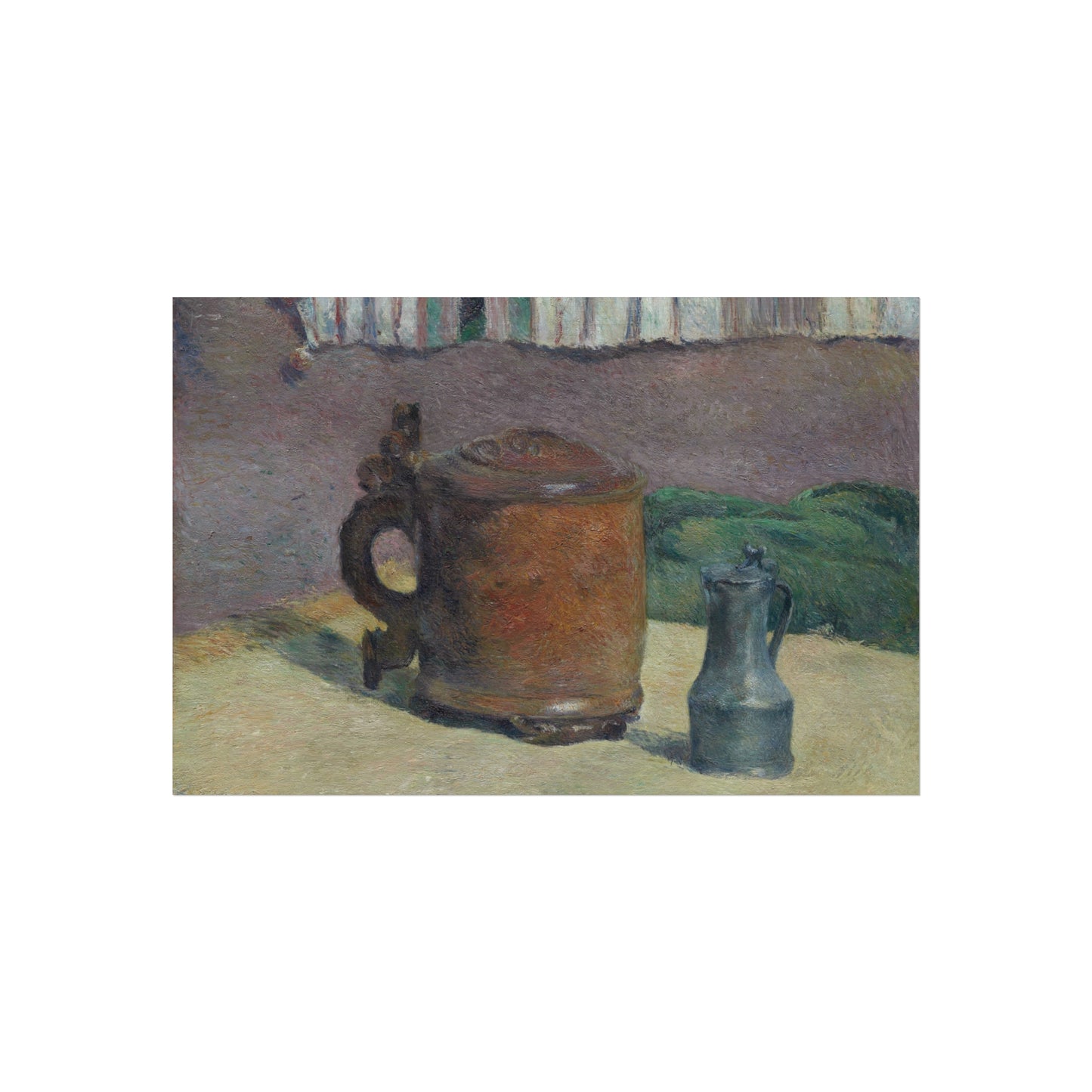 Paul Gauguin - Still Life Wood Tankard and Metal Pitcher | Fine Art Poster
