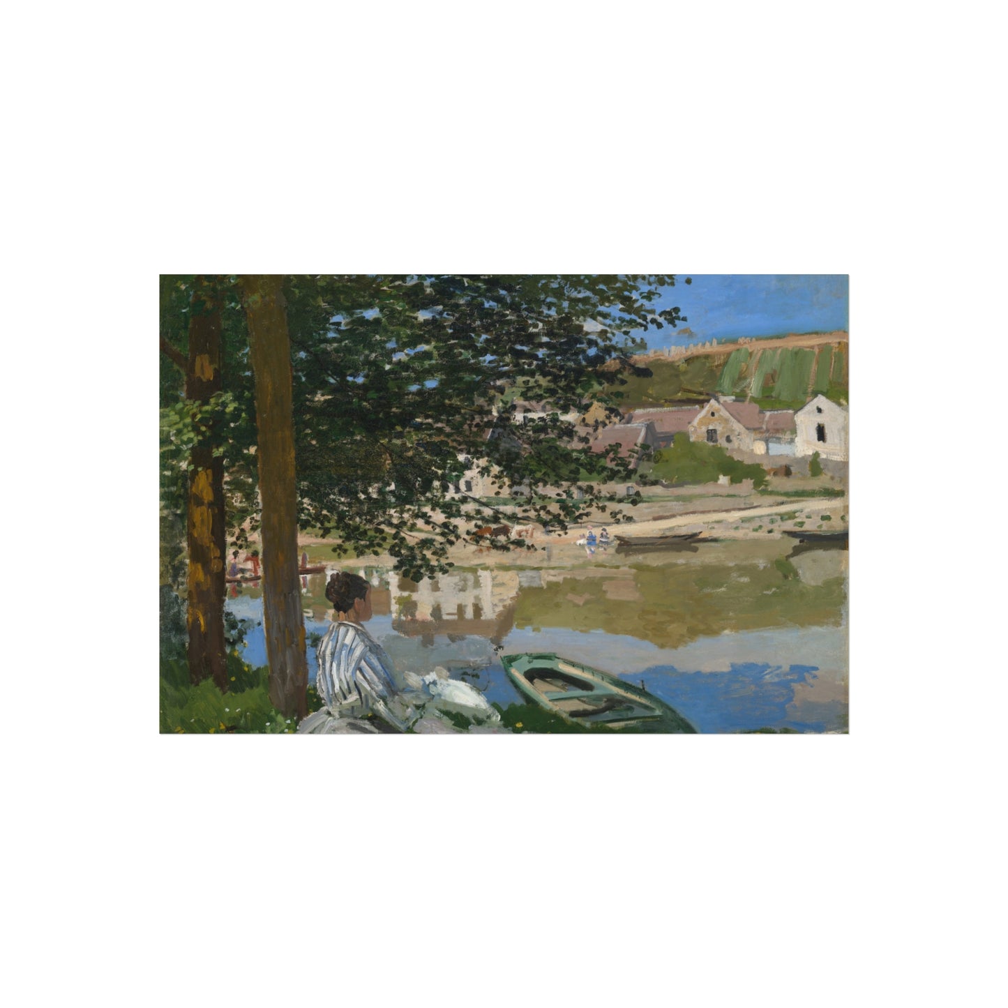 Claude Monet - On the Bank of the Seine, Bennecourt | Fine Art Poster