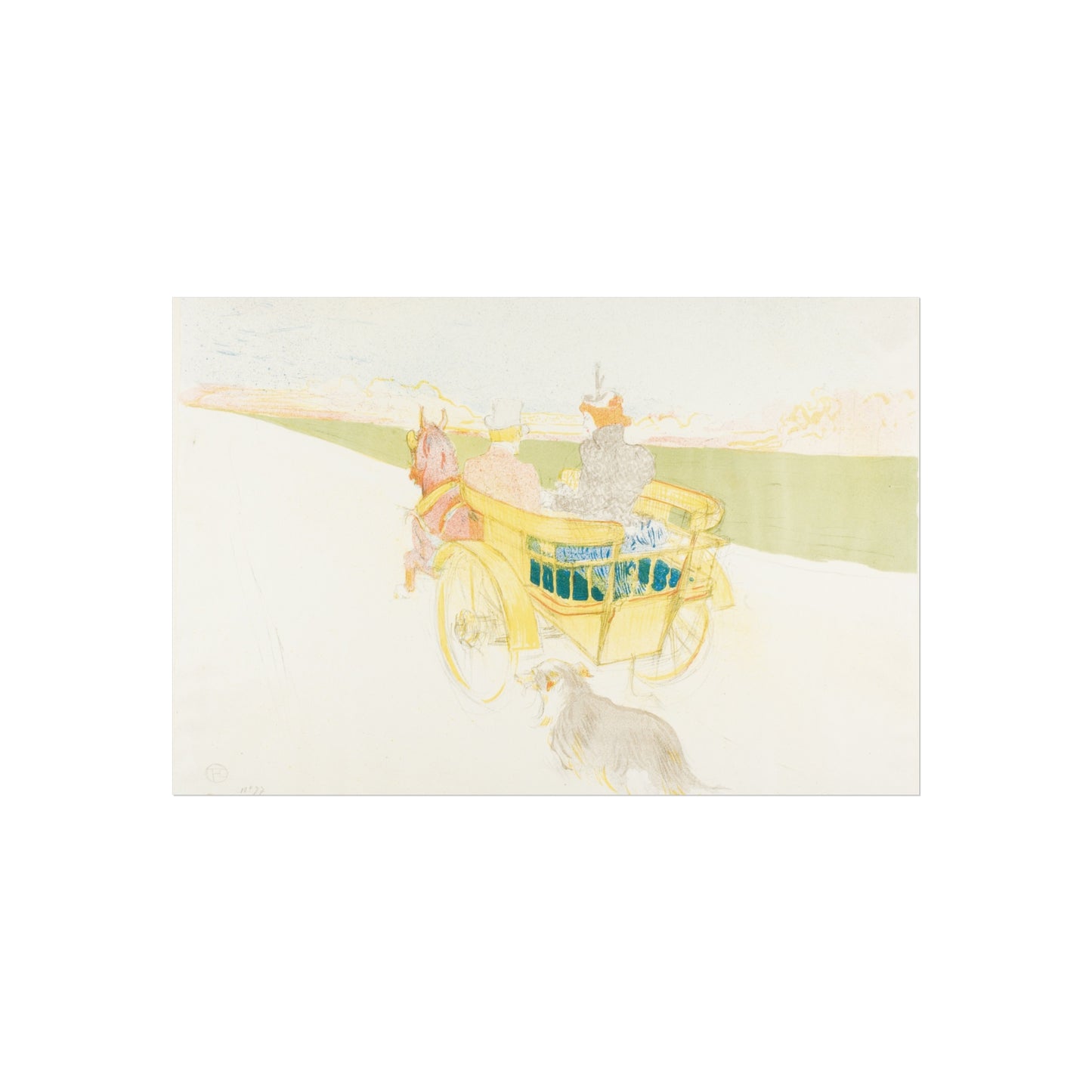 Henri de Toulouse-Lautrec - A Drive in the Country | Fine Art Poster