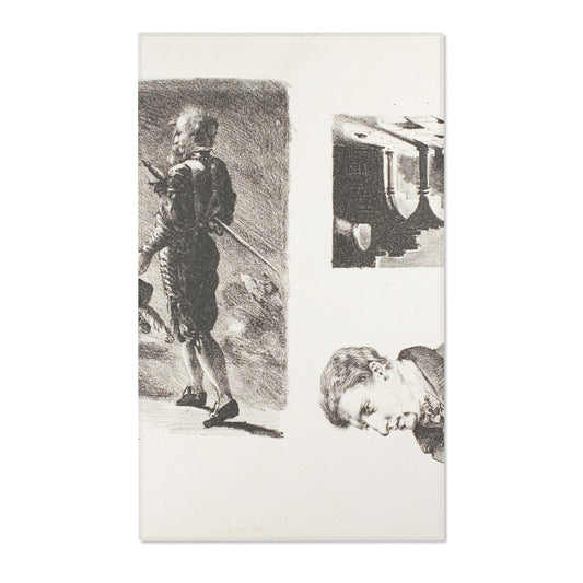 Sheet of Sketches — Delacroix Area Rug