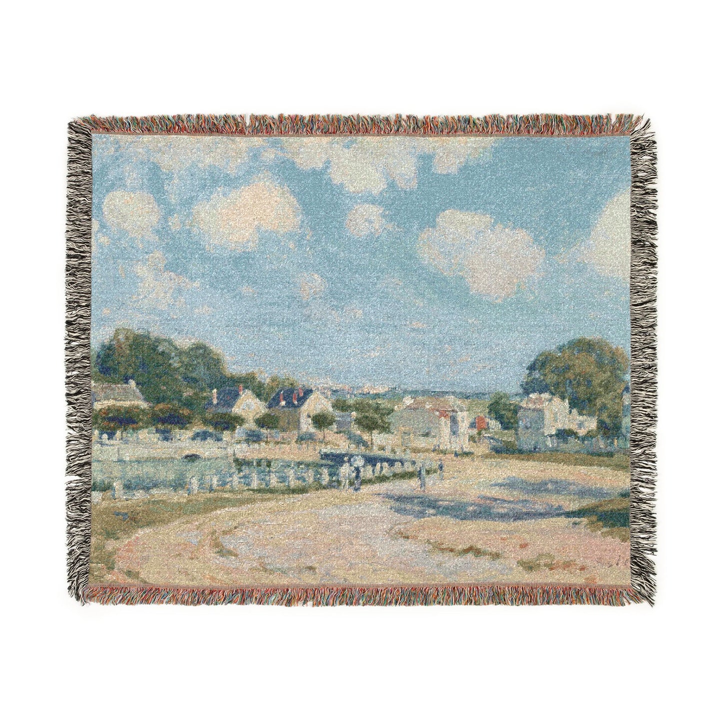 Alfred Sisley - Watering Place at Marly | Woven Tapestry Blanket