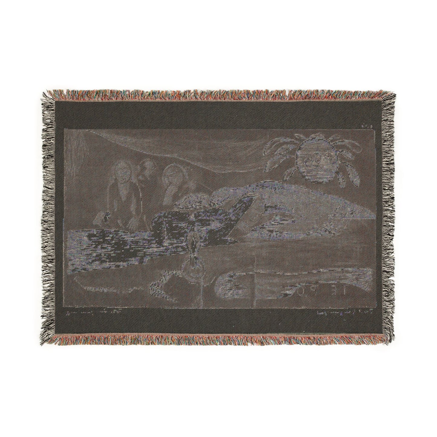 Paul Gauguin - Te po (The Night), from the Noa Noa Suite | Woven Tapestry Blanket