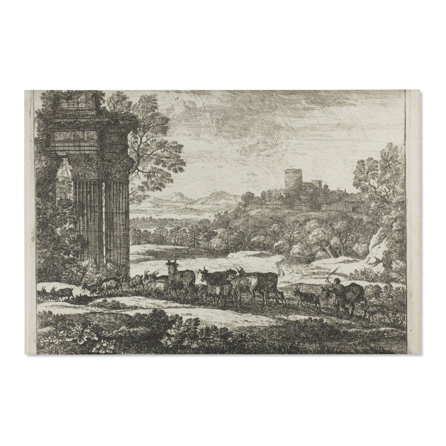 Claude Lorrain - The Herd Returning in Stormy Weather | Area Rug