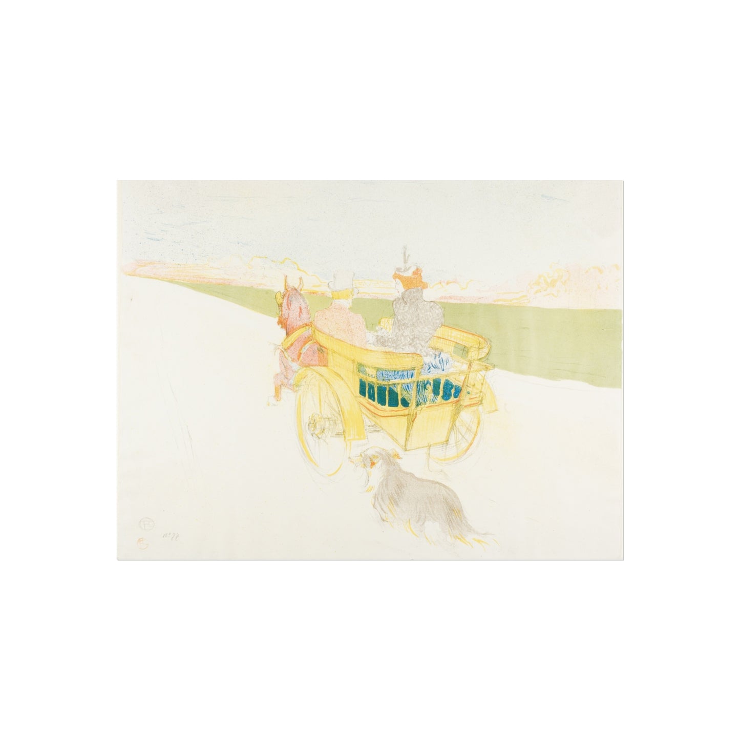 Henri de Toulouse-Lautrec - A Drive in the Country | Fine Art Poster