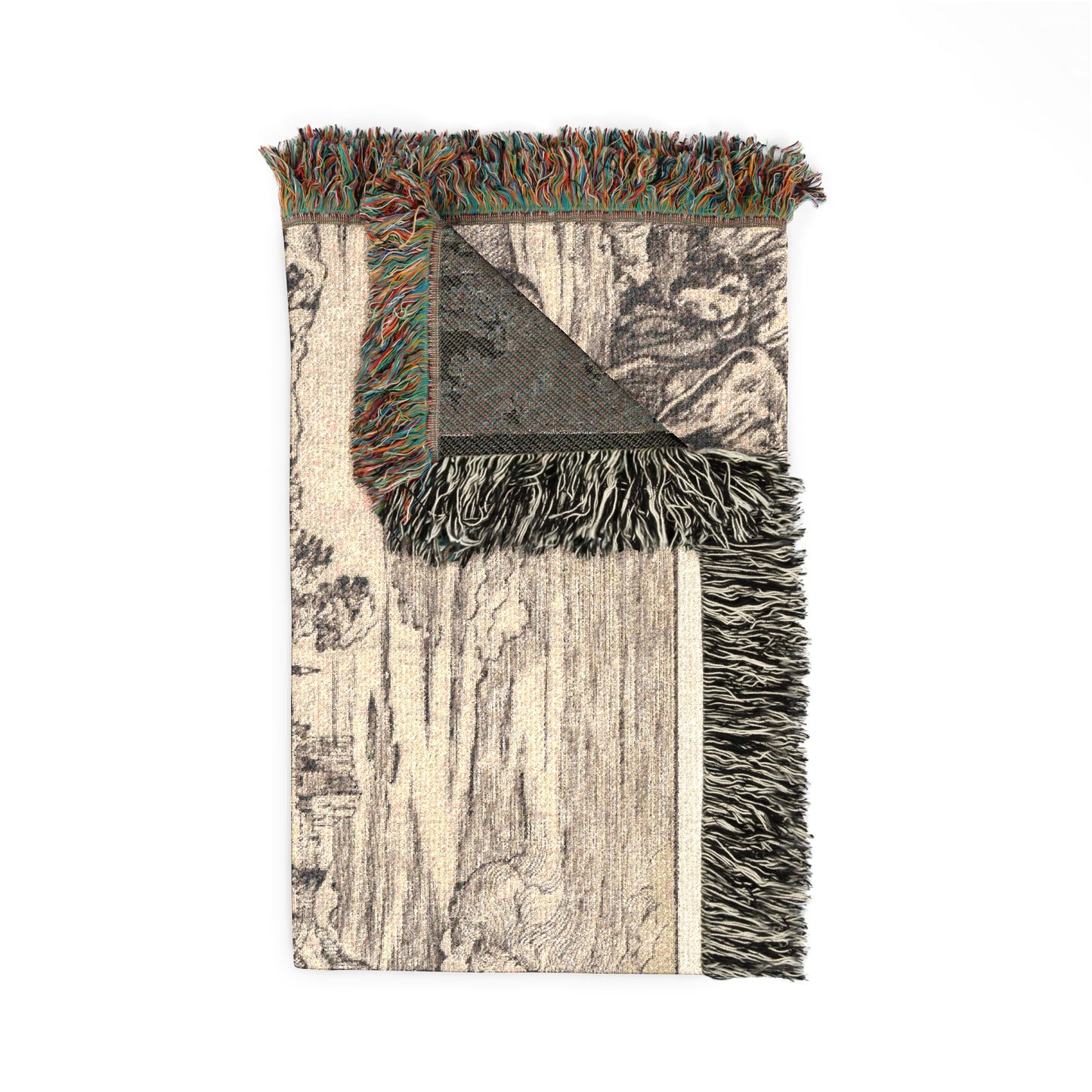 Landscape with a Milkmaid Woven Throw Blanket