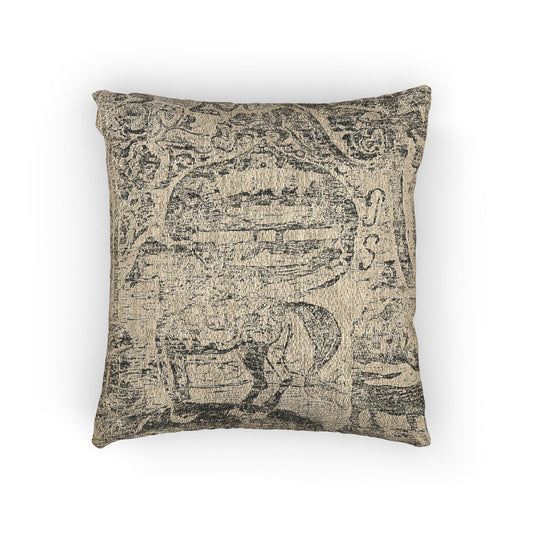 Horse, with Other Animals and Ornaments — Gauguin Pillow