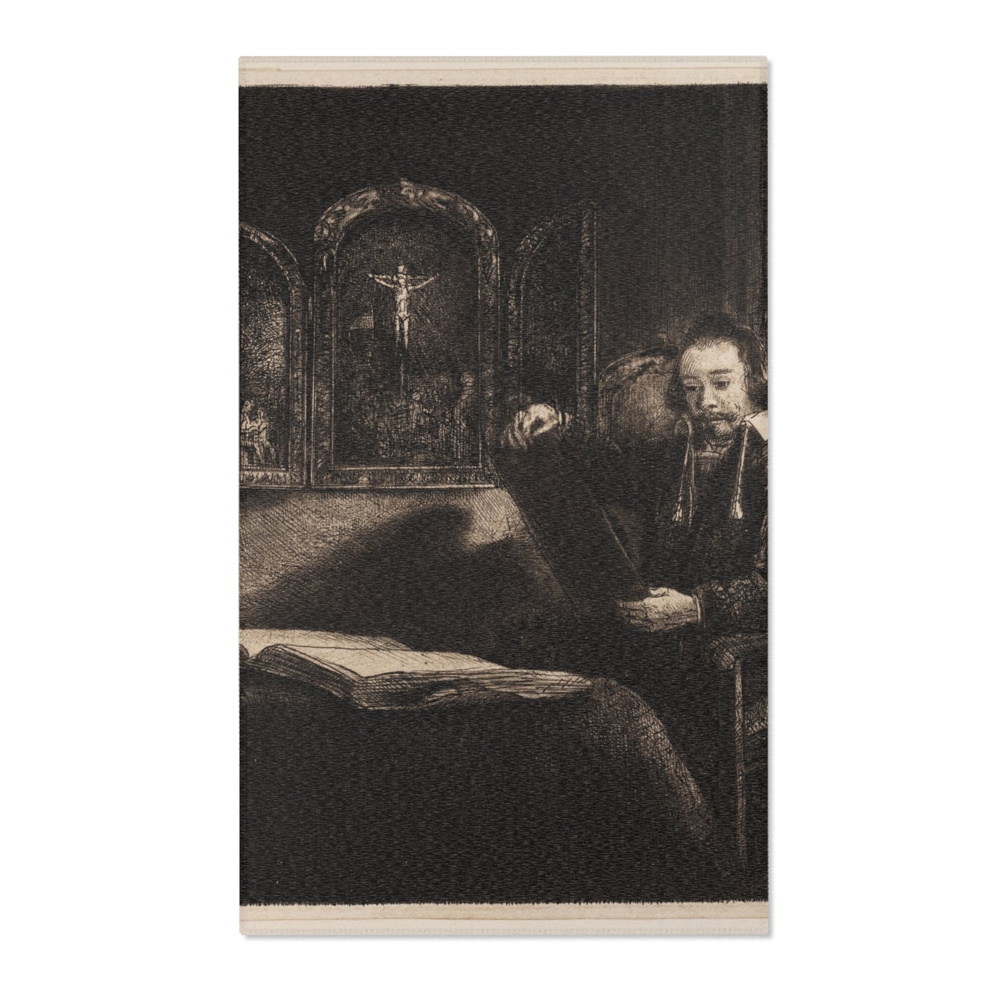 Rembrandt van Rijn - Abraham Francen, Apothecary | Area Rug