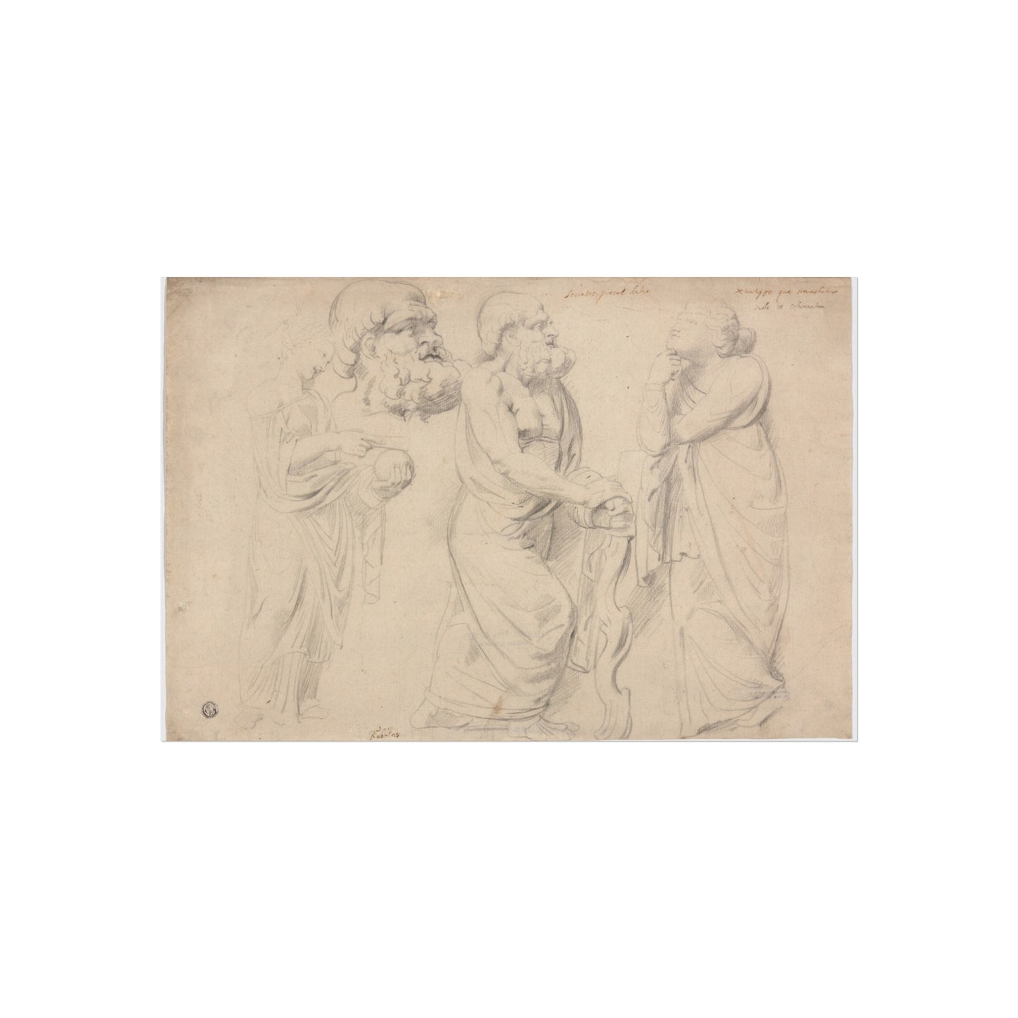 Peter Paul Rubens - Studies of a Roman Sarcophagus | Fine Art Poster