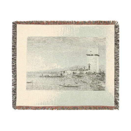 The Tower of Malghera — Canaletto Tapestry Blanket