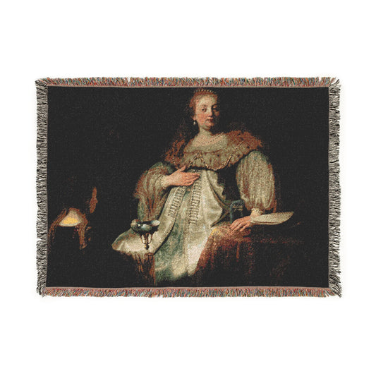 Judith at the Banquet — Rembrandt Tapestry Blanket