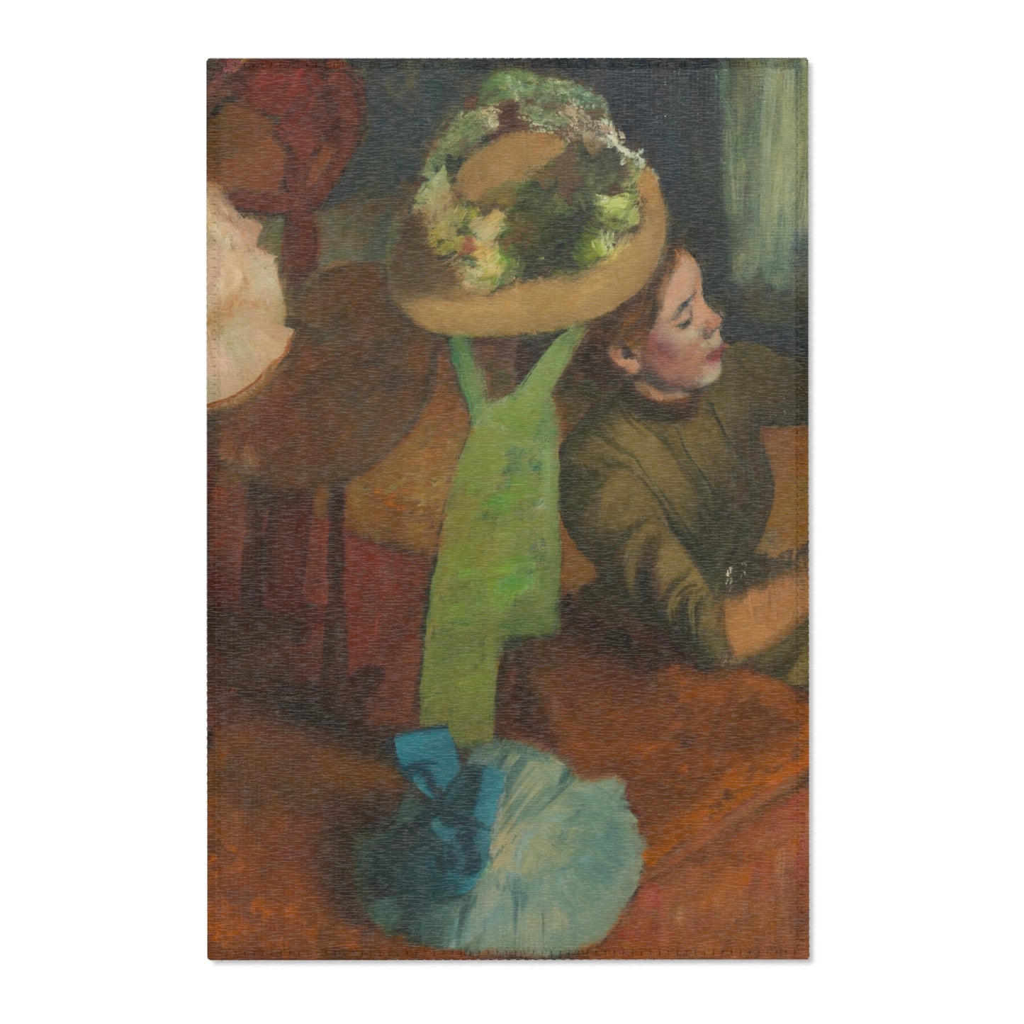 Hilaire Germain Edgar Degas - The Millinery Shop | Area Rug