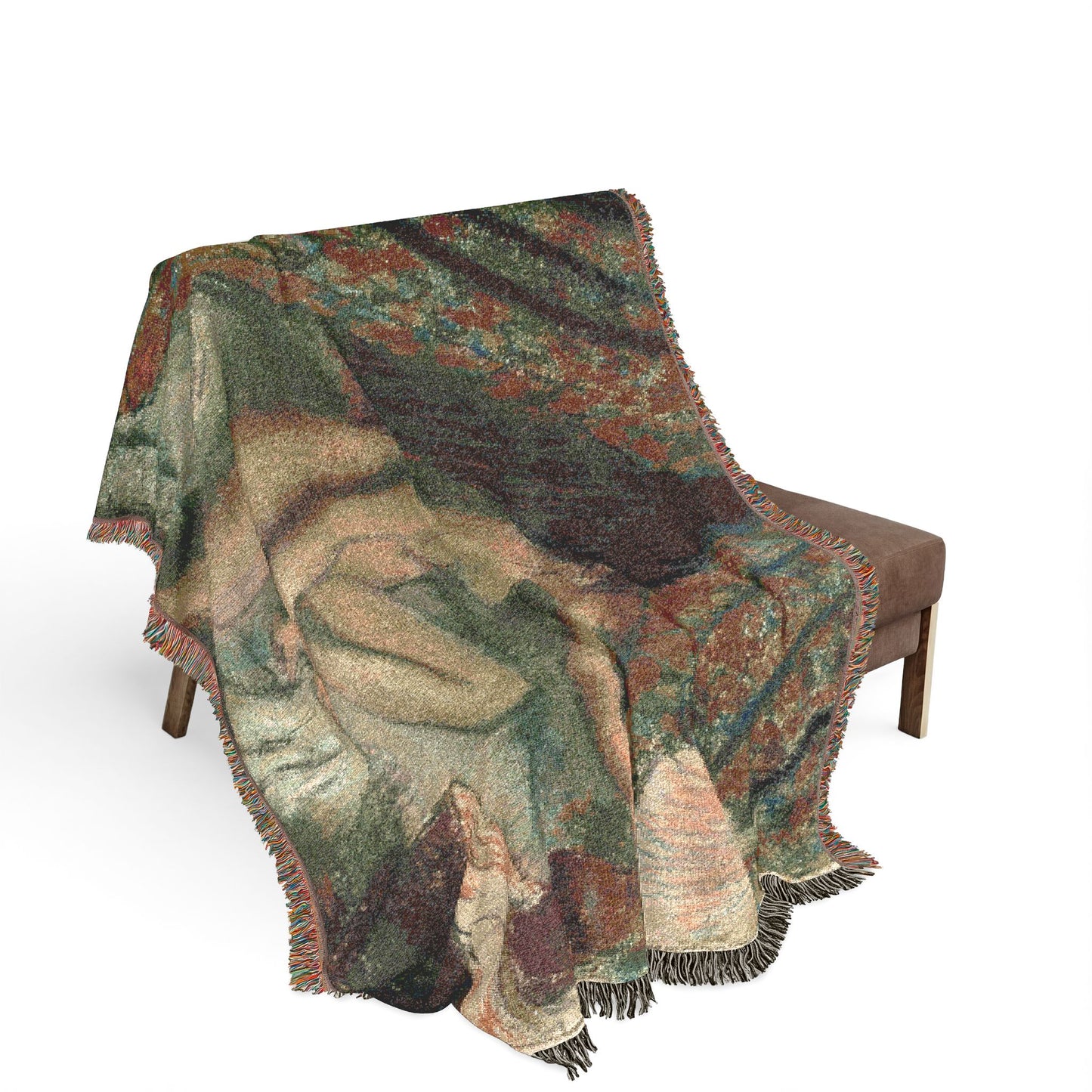 Hilaire Germain Edgar Degas - Retiring | Woven Tapestry Blanket