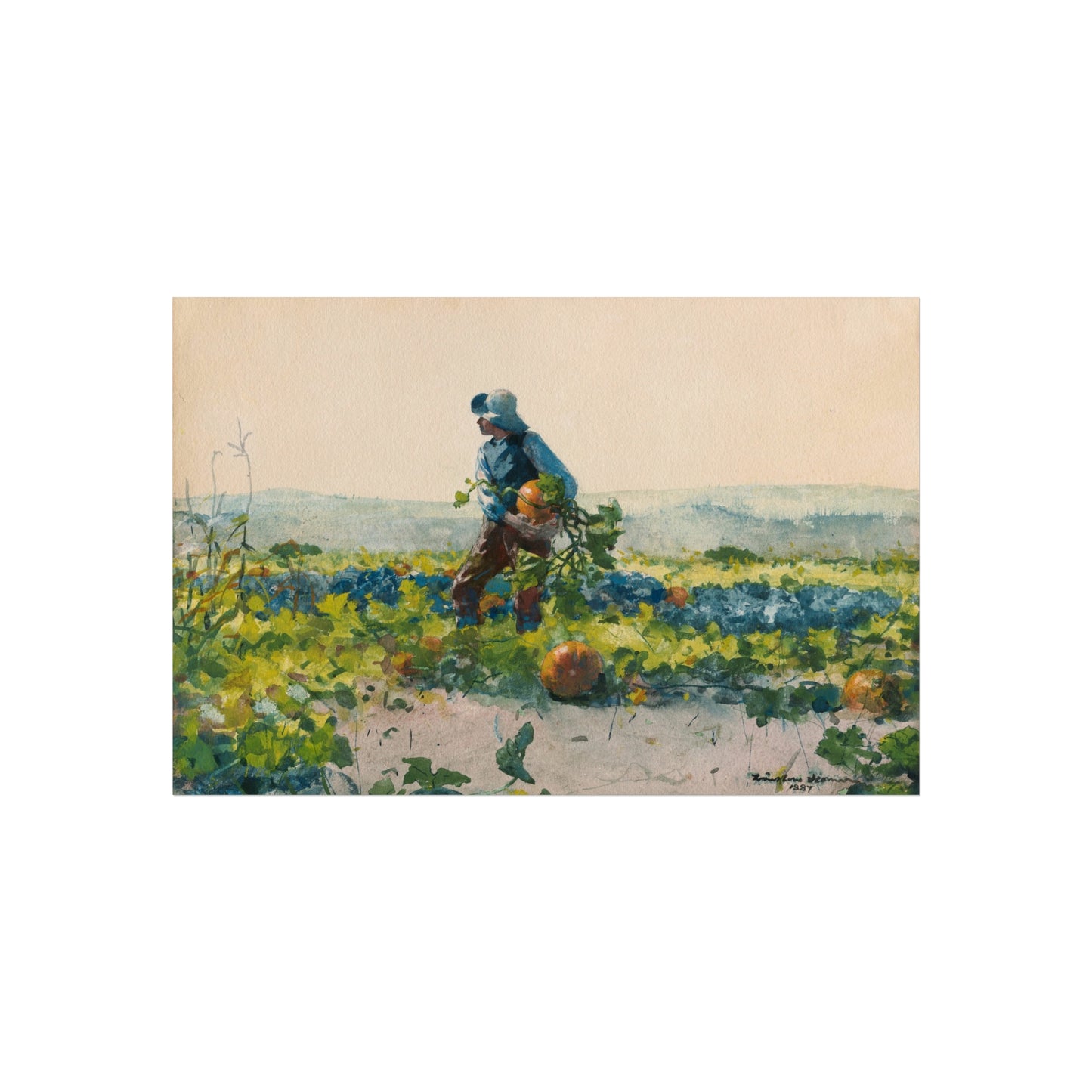 Winslow Homer - For to Be a Farmer's Boy | Fine Art Poster