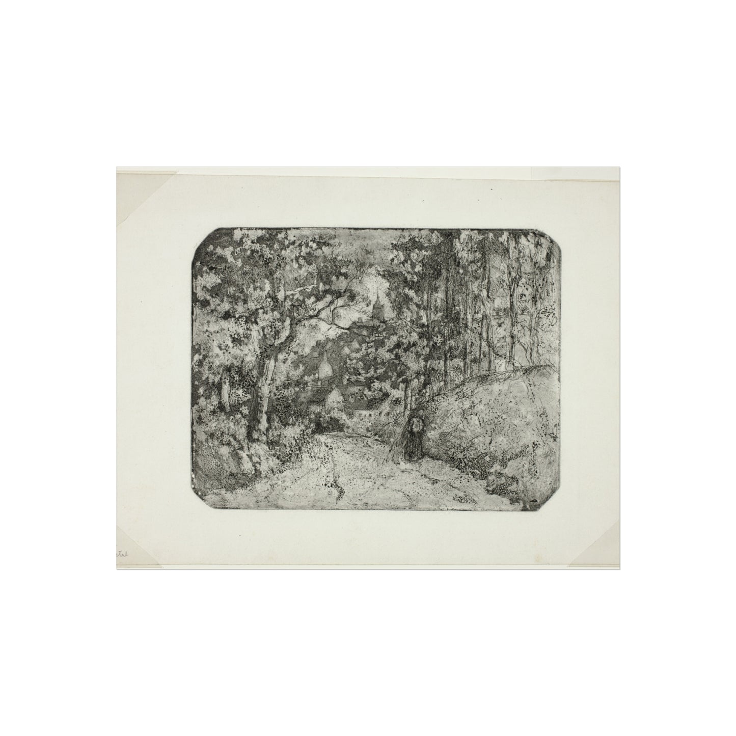 Camille Pissarro - Wooded Lane at Pontoise | Fine Art Poster
