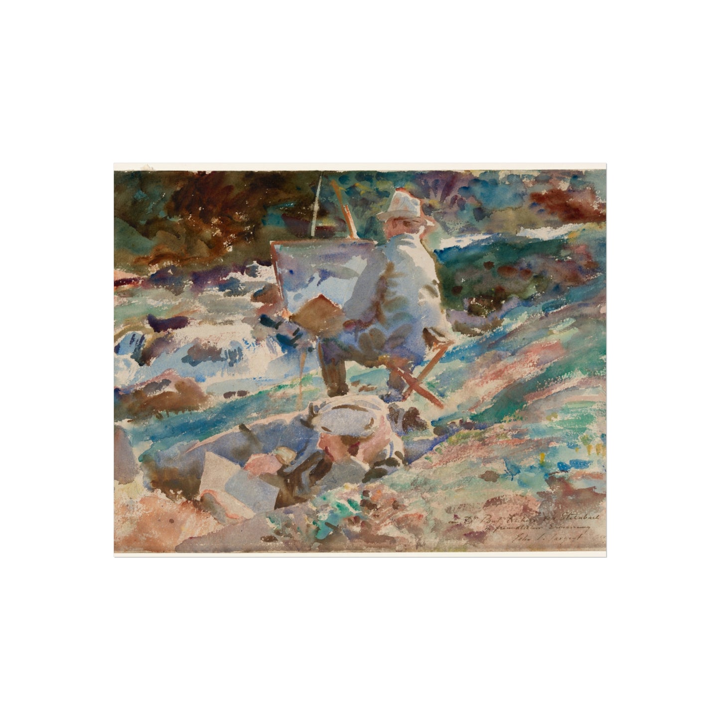 John Singer Sargent - An Artist at His Easel | Fine Art Poster