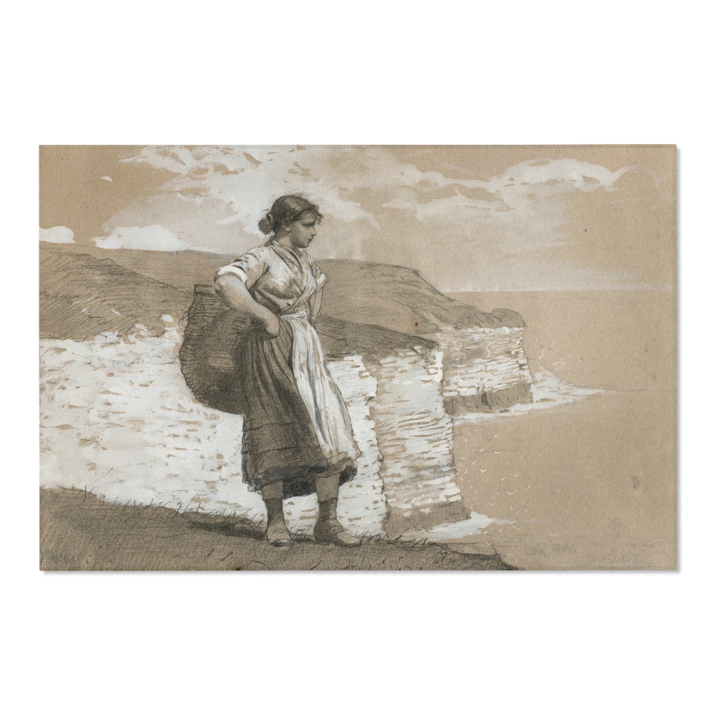 Winslow Homer - Flamborough Head, England | Area Rug