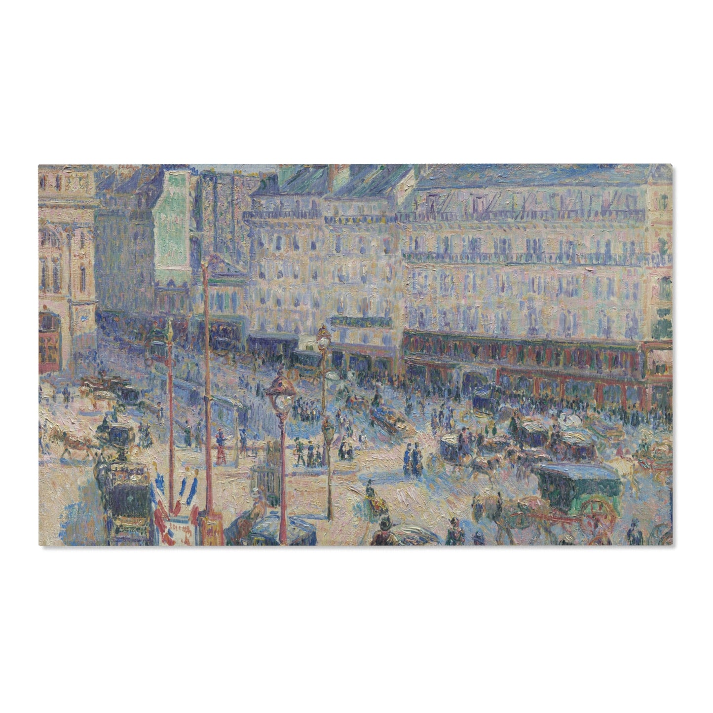 Camille Pissarro - The Place du Havre, Paris | Area Rug