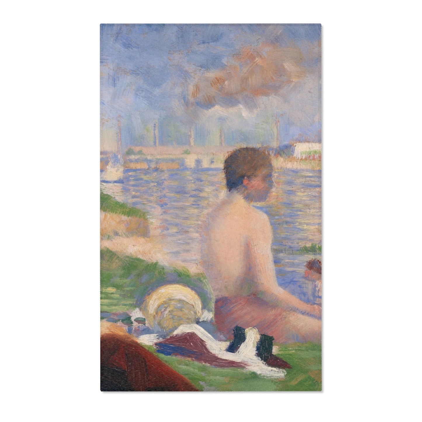 Georges Seurat - Final Study for Bathers at Asnières | Area Rug