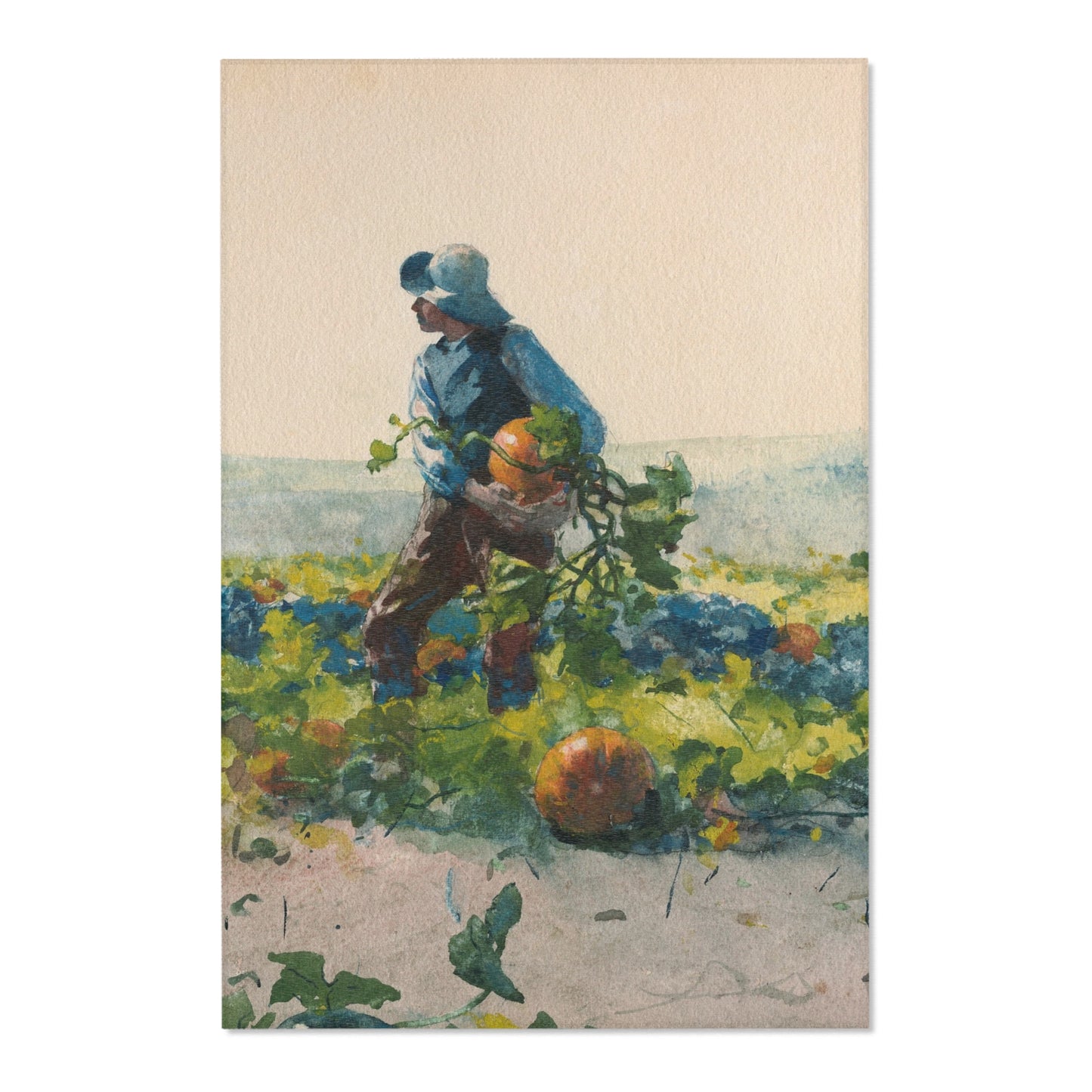 Winslow Homer - For to Be a Farmer's Boy | Area Rug