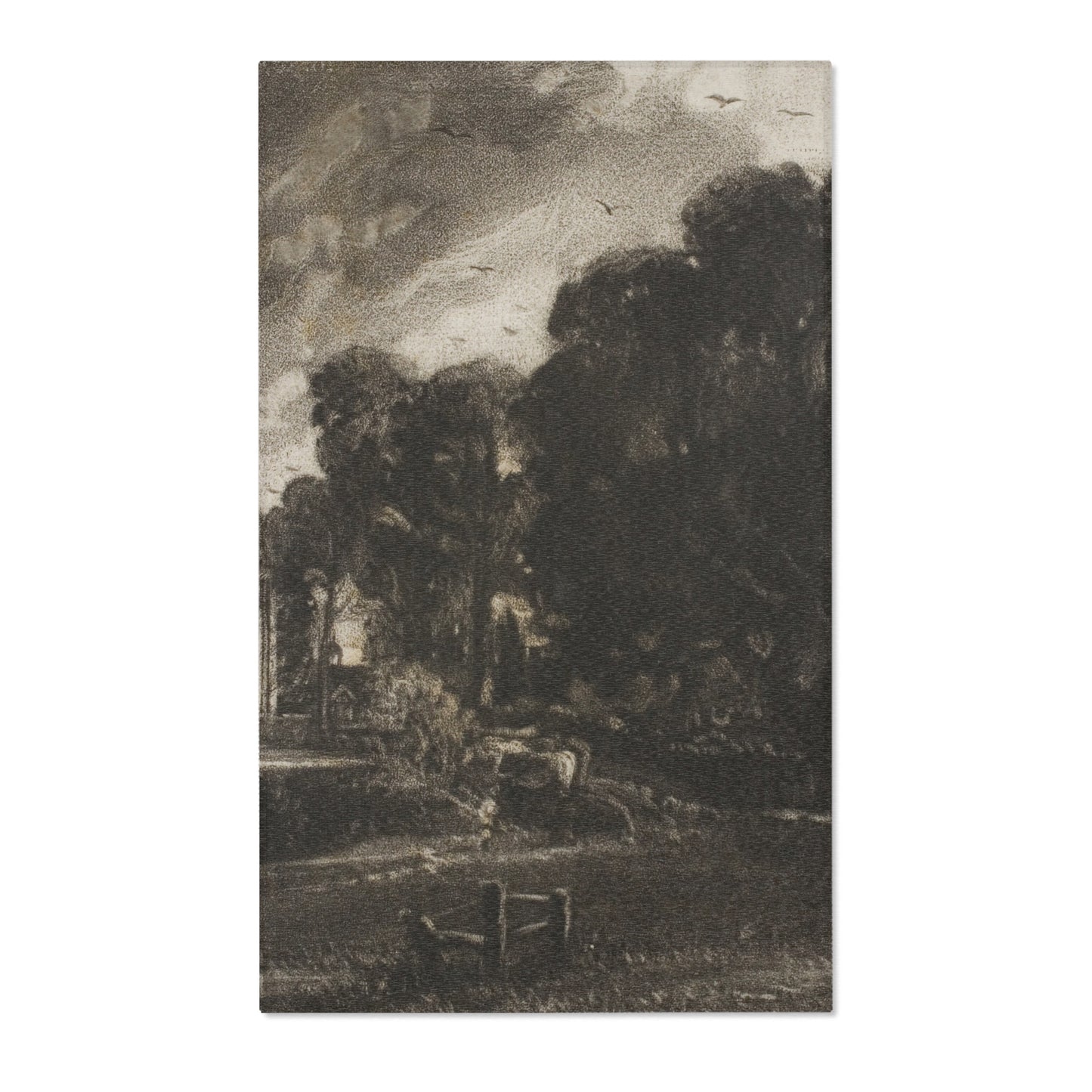 David Lucas - Frontispiece, to Mr. Constable's English Landscape, East Bergholt, Suffolk | Area Rug