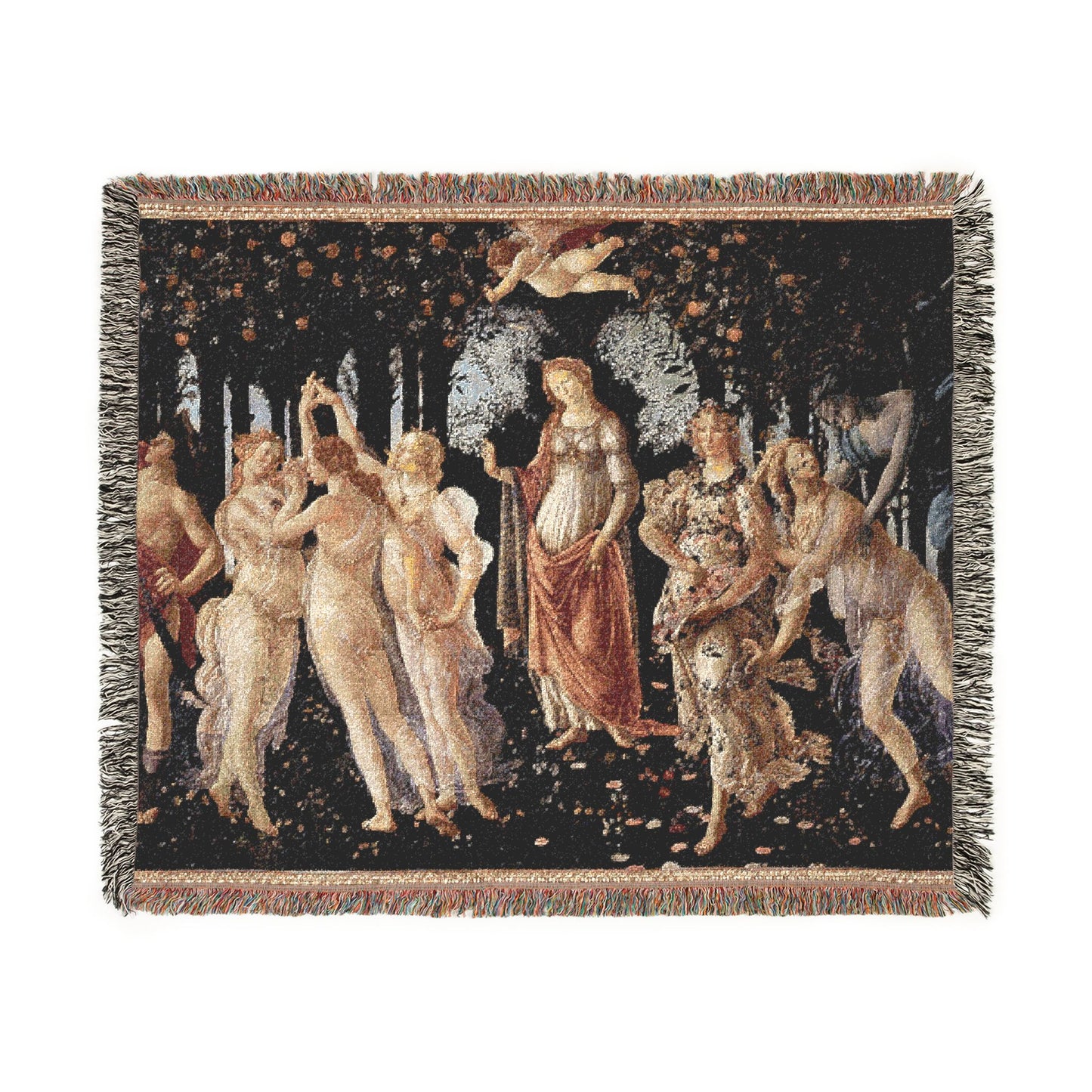 Sandro Botticelli - La Primavera - Google Art Project | Woven Tapestry Blanket