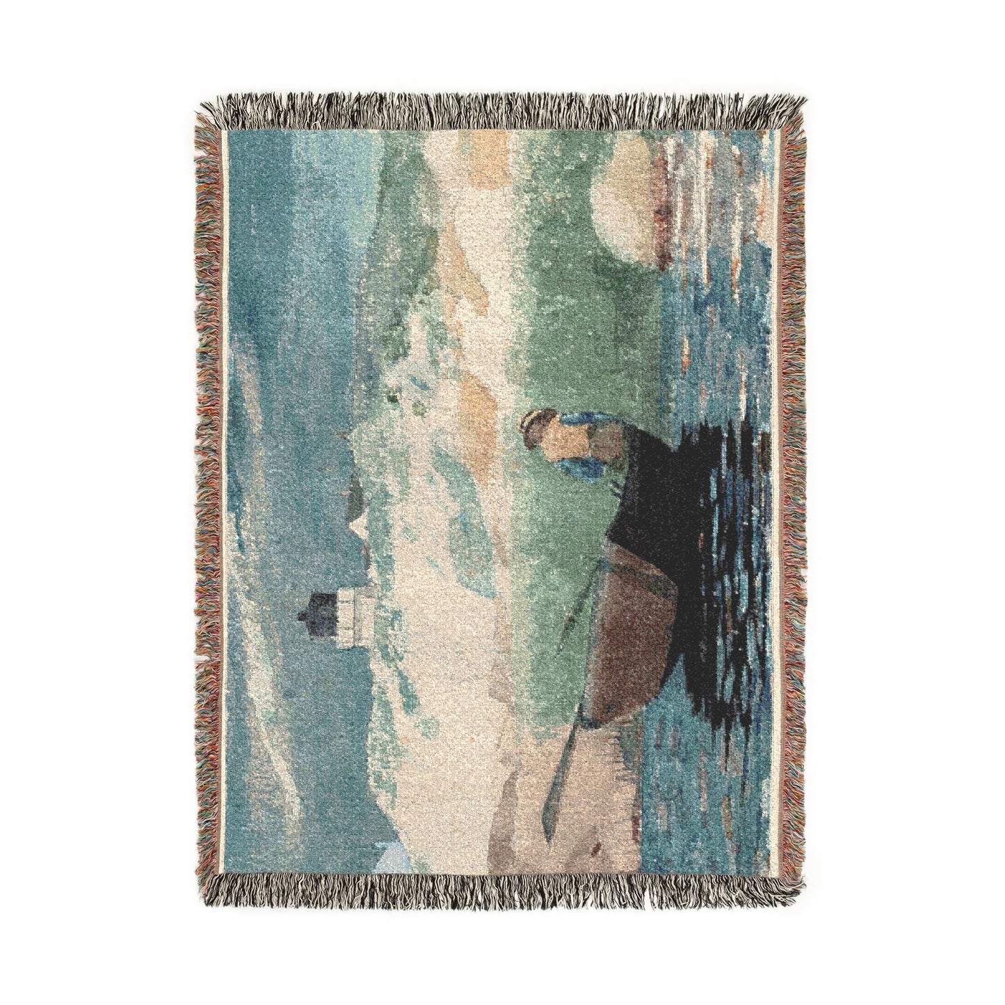 Winslow Homer - Boy in Boat, Gloucester | Woven Tapestry Blanket