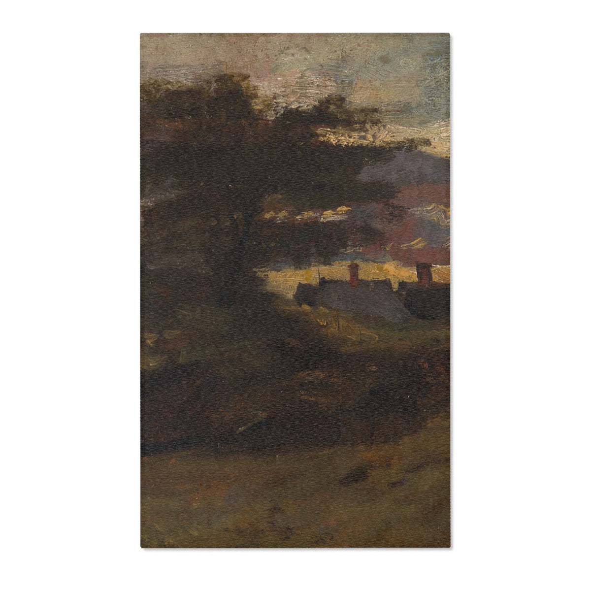 Landscape with Cottages — Constable Area Rug