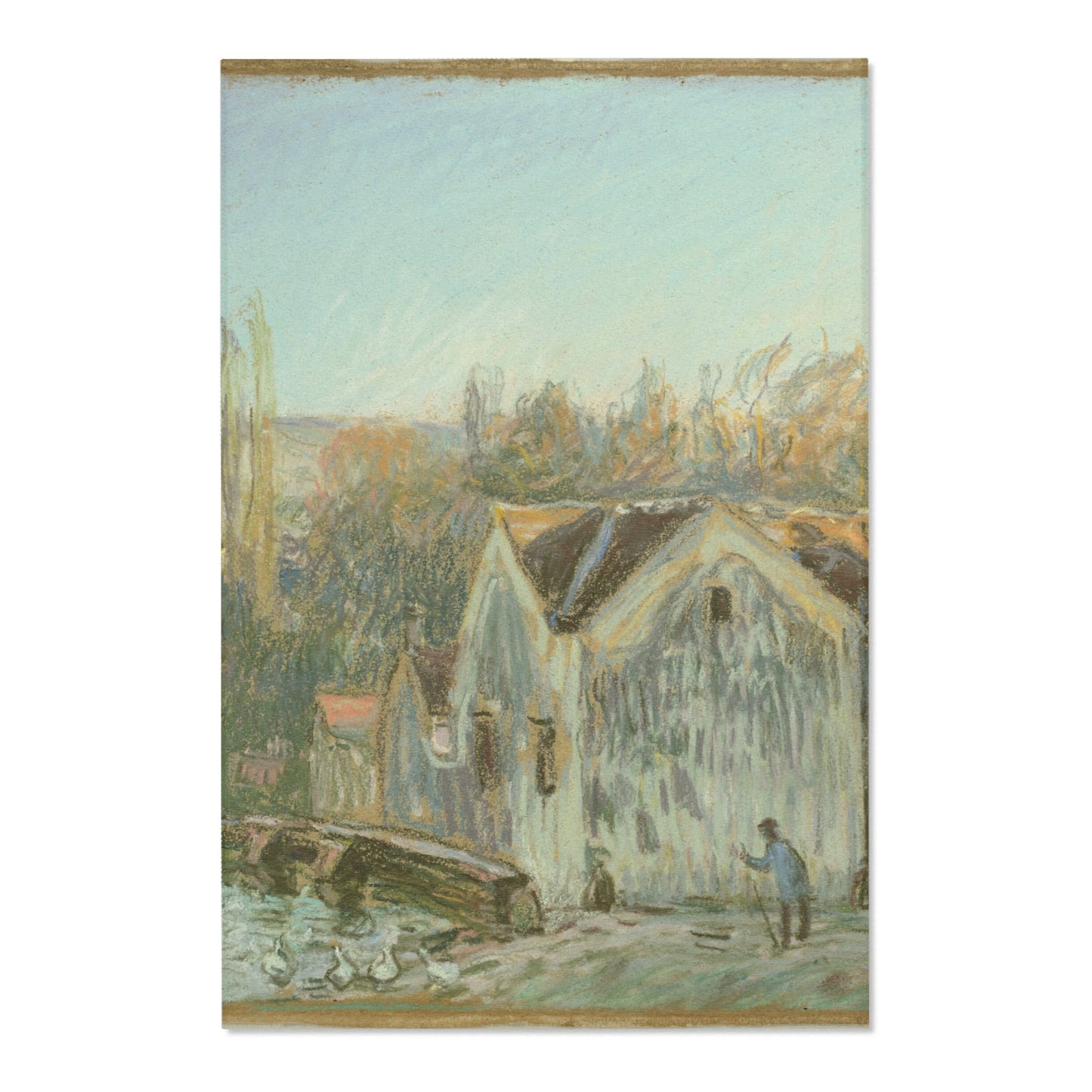 Alfred Sisley - A Corner of Moret-sur-Loing | Area Rug