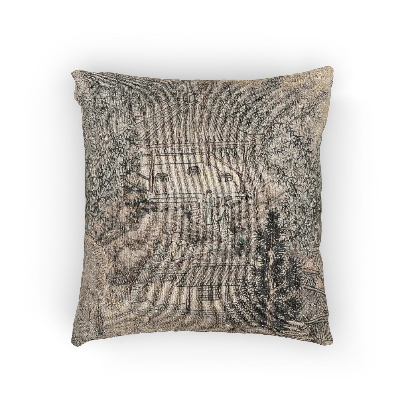 105_bamboo-pavilion-tiger-hill | Woven Pillow