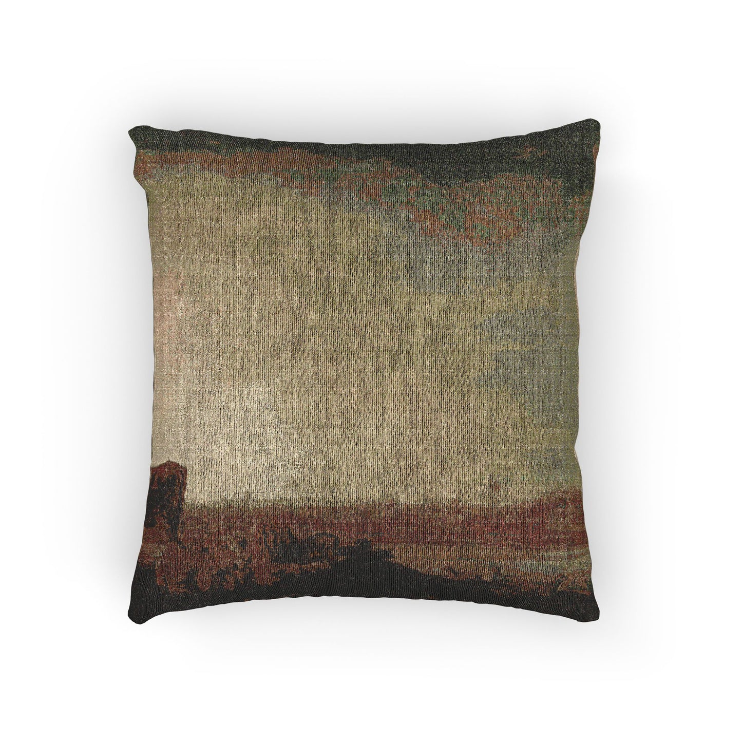 Aelbert Cuyp - A View of Vianen with a Herdsman and Cattle by a River | Woven Pillow