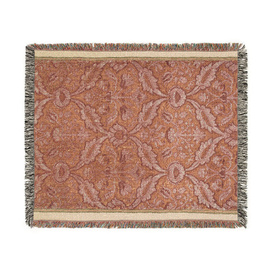 Textile with Flora Woven Throw Blanket