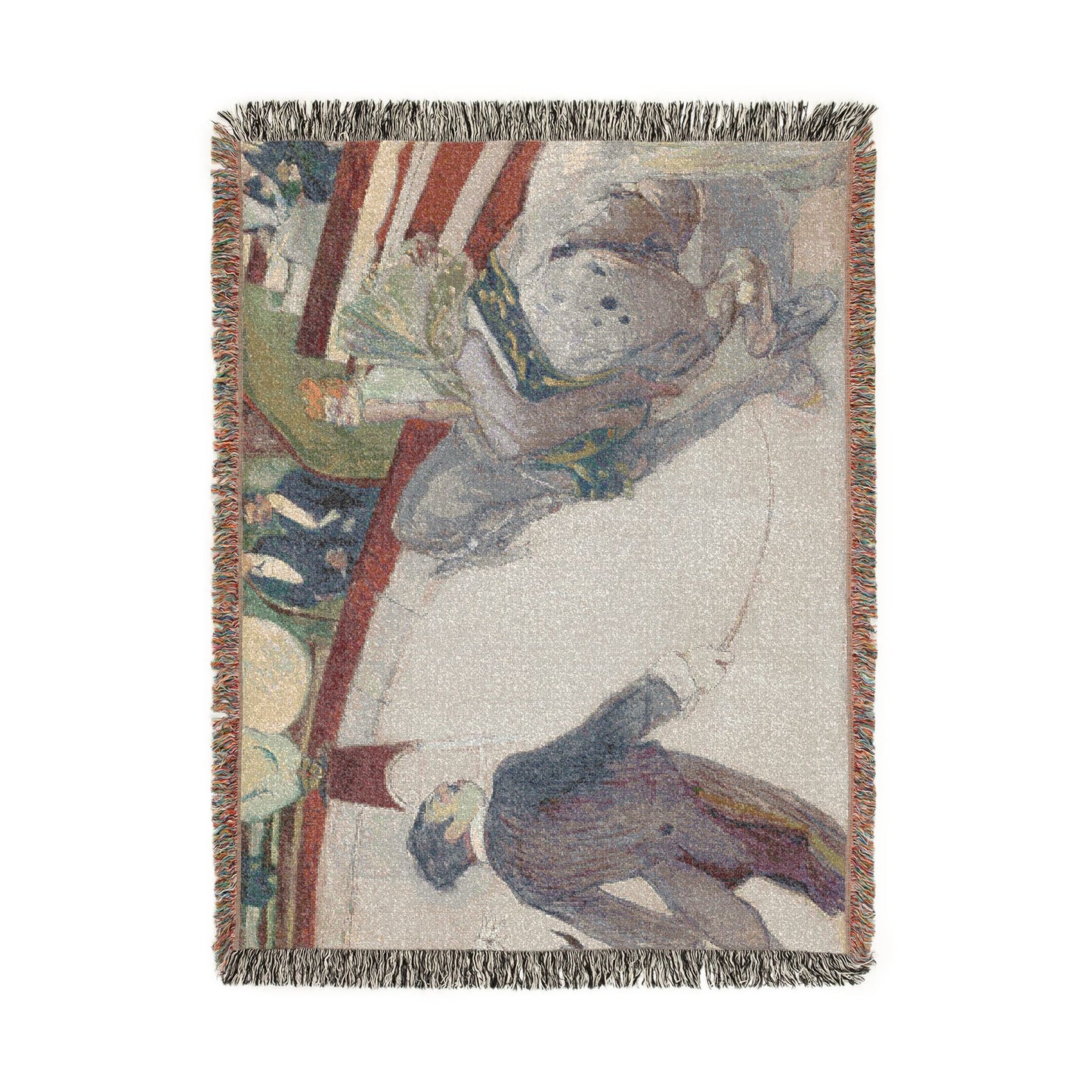 Henri de Toulouse-Lautrec - Equestrienne (At the Cirque Fernando) | Woven Tapestry Blanket