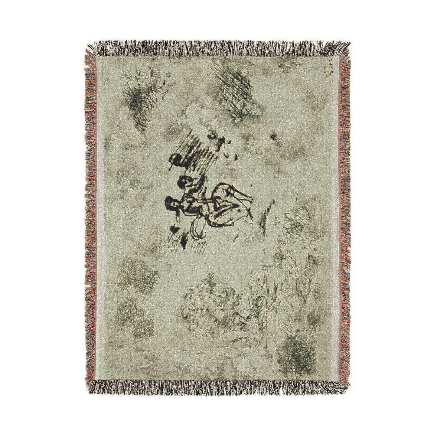 Claude Lorrain - Seated Woman and Other Sketches | Woven Tapestry Blanket