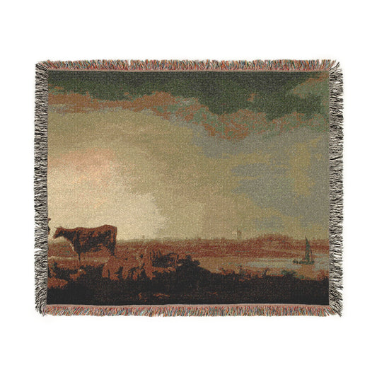 A View of Vianen — Cuyp Tapestry Blanket