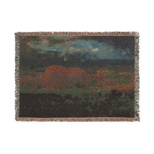 Sunlit Valley — Inness Tapestry Blanket