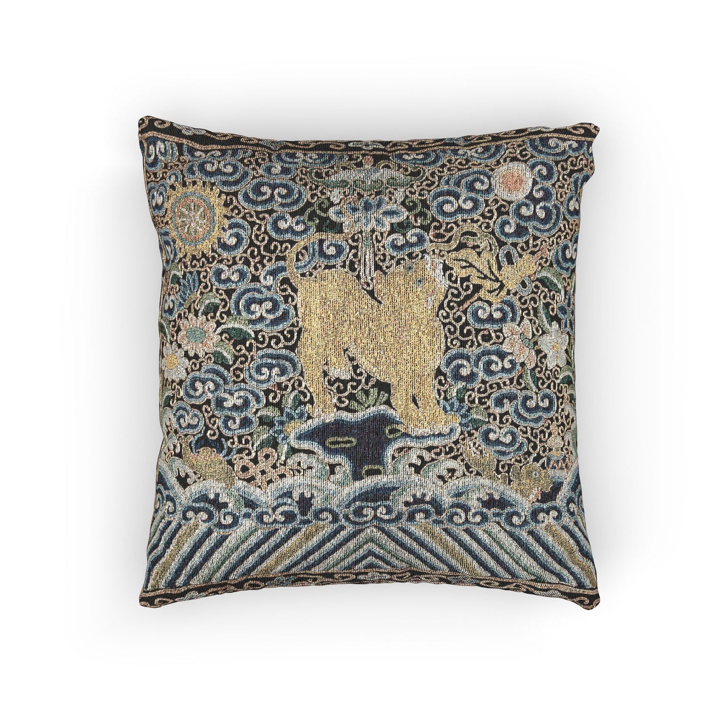 143_rank-badge-with-tiger | Woven Pillow