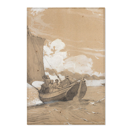 Fishing off Scarborough — Homer Area Rug