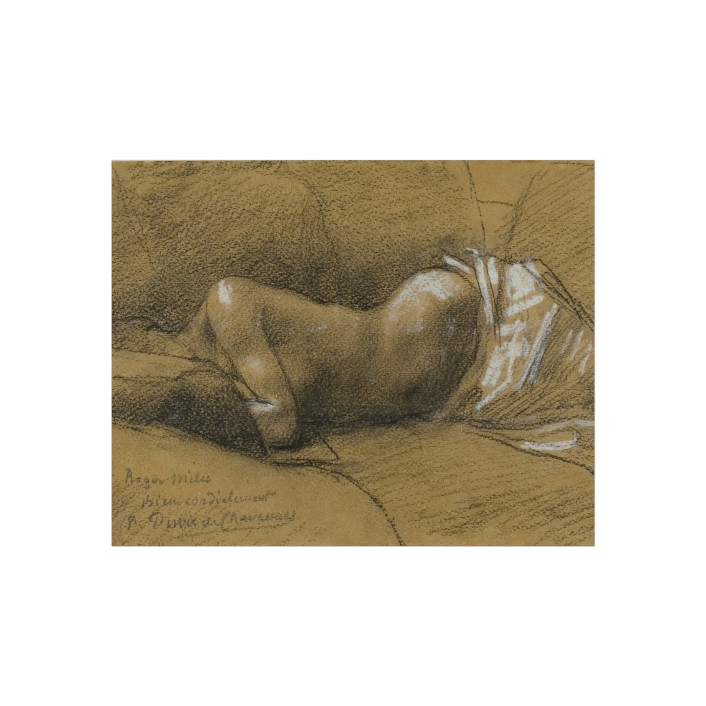 Pierre Puvis de Chavannes - Study of a Sleeping Woman | Fine Art Poster