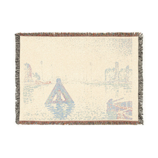 In Holland: The Buoy — Signac Tapestry Blanket