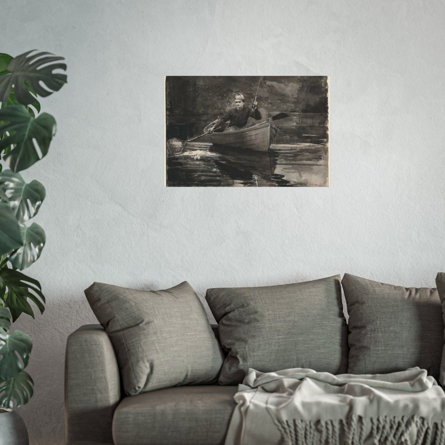Winslow Homer - Netting the Fish | Fine Art Poster