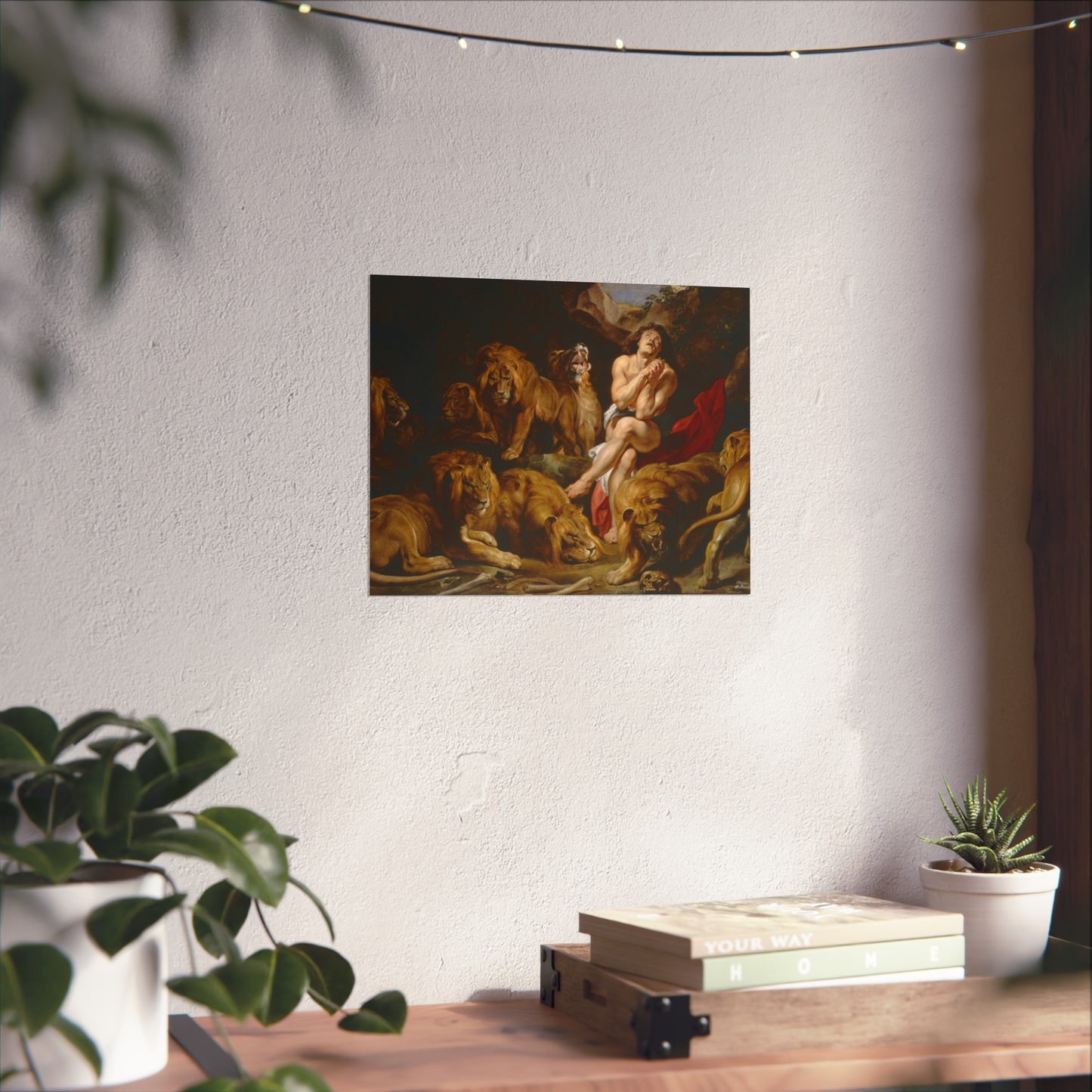 Sir Peter Paul Rubens - Daniel in the Lions' Den - Google Art Project | Fine Art Poster