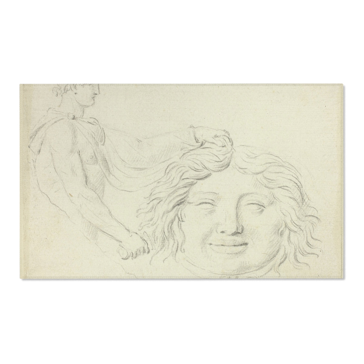 Perseus and the Gorgon's Head (style of David) Area Rug