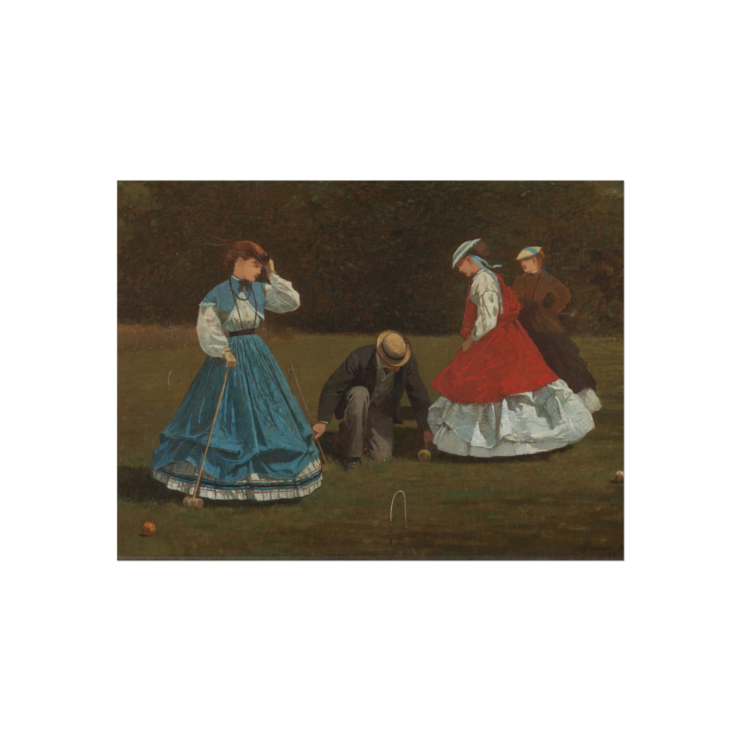 Winslow Homer - Croquet Scene | Fine Art Poster
