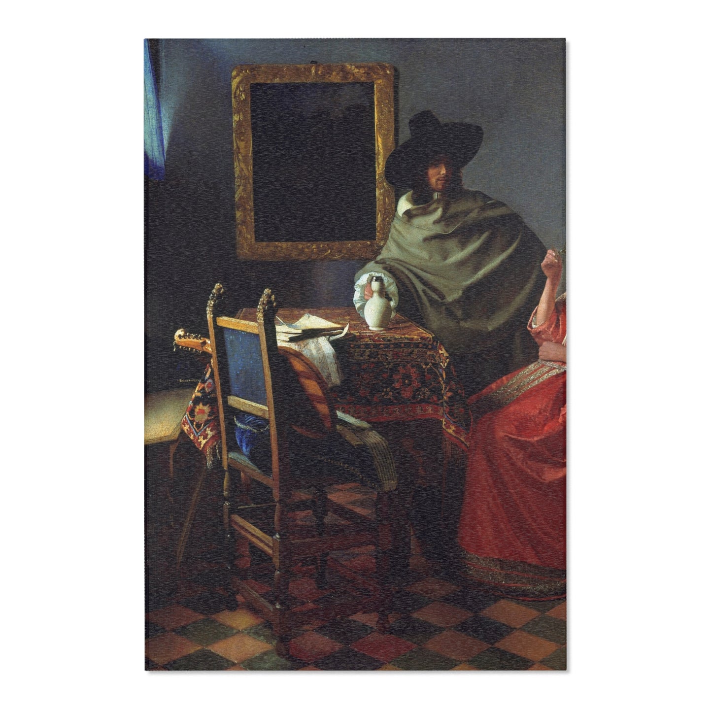 Jan Vermeer van Delft - The Glass of Wine - Google Art Project | Area Rug