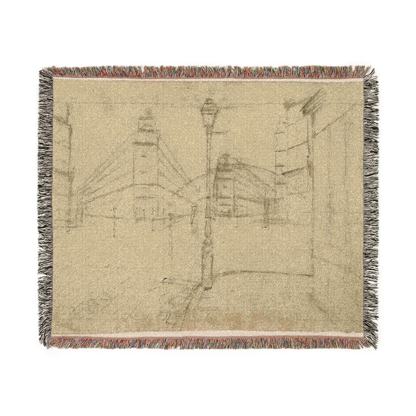 Gustave Caillebotte - Study for Paris Street; Rainy Day | Woven Tapestry Blanket