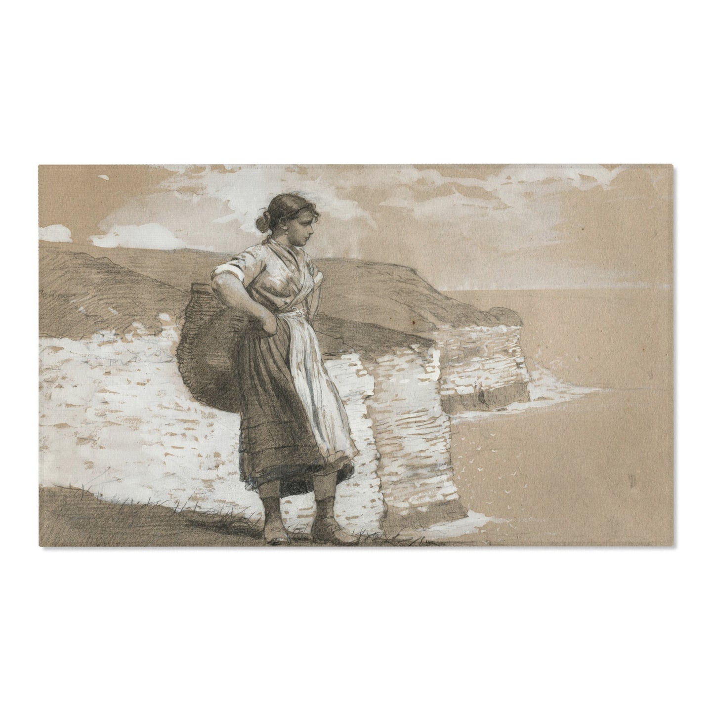 Winslow Homer - Flamborough Head, England | Area Rug