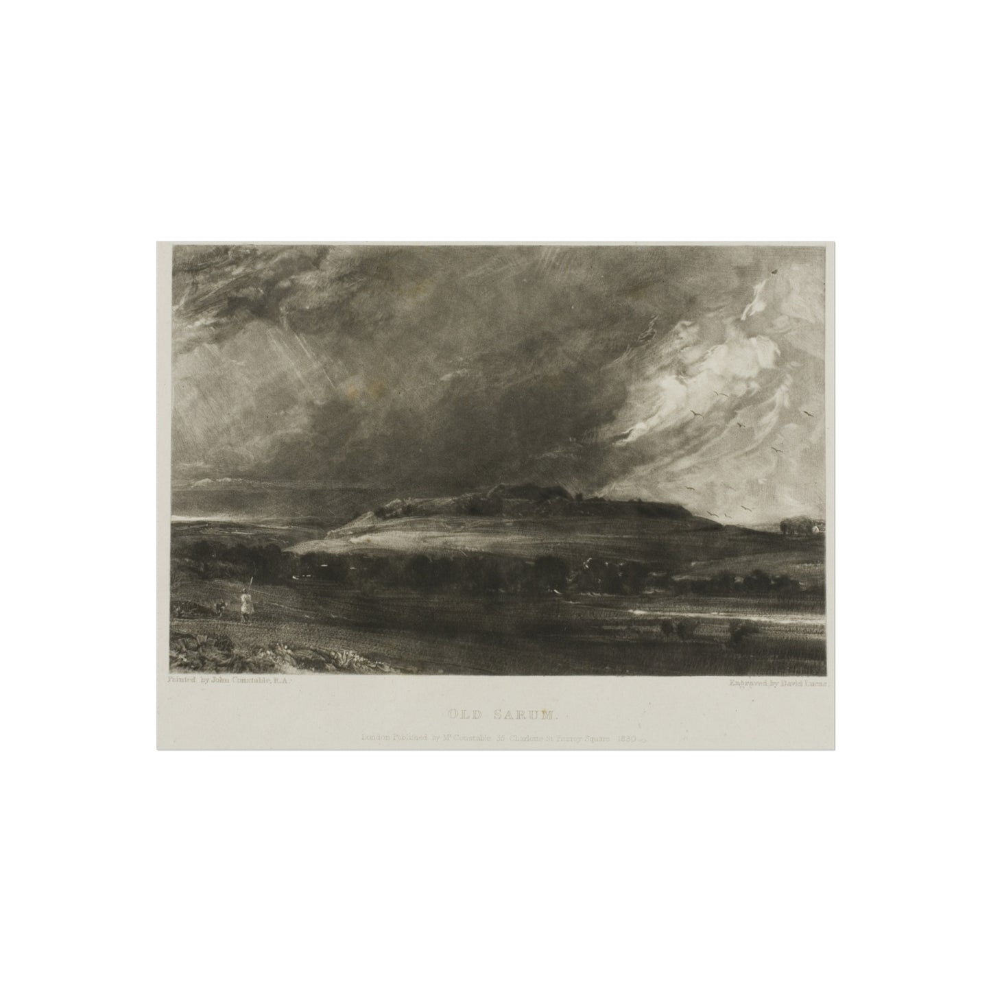 David Lucas - Old Sarum | Fine Art Poster
