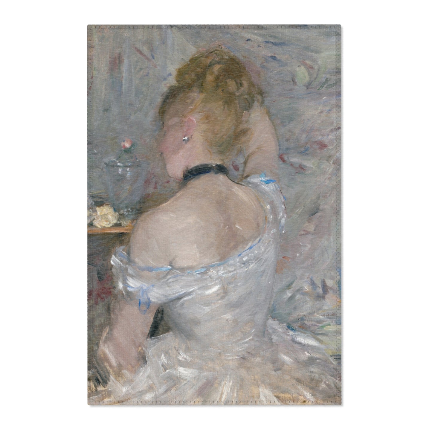 Berthe Morisot - Woman at Her Toilette | Area Rug