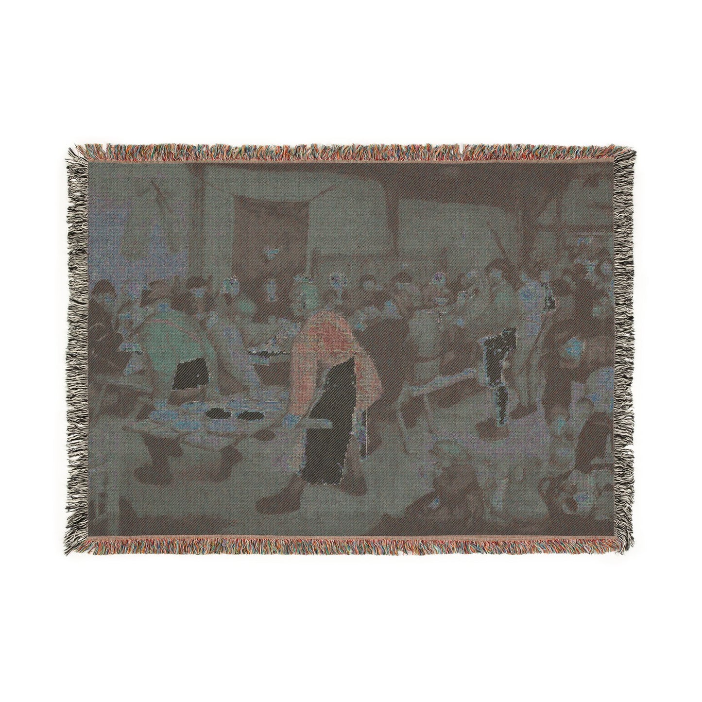Pieter Bruegel the Elder - Peasant Wedding - Google Art Project 2 | Woven Tapestry Blanket
